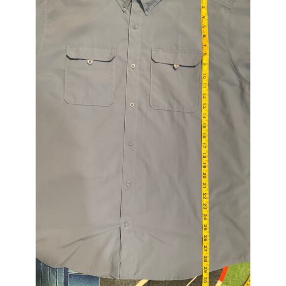 Patagonia Men’s Short Sleeve Button Up Shirt XXL Blue Outdoor Fishing Travel - Picture 5 of 7